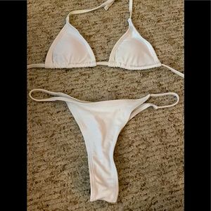 White Brazilian Bikini